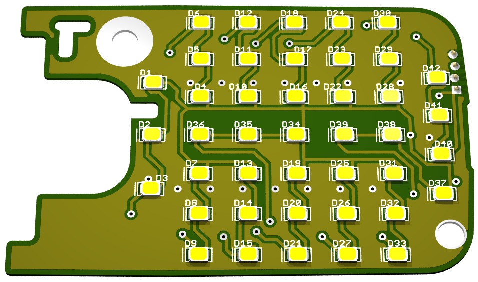 Toyota Hilux Vigo
interior dome light LED PCB top side Toyota Hilux Vigo
interior dome light LED PCB top side